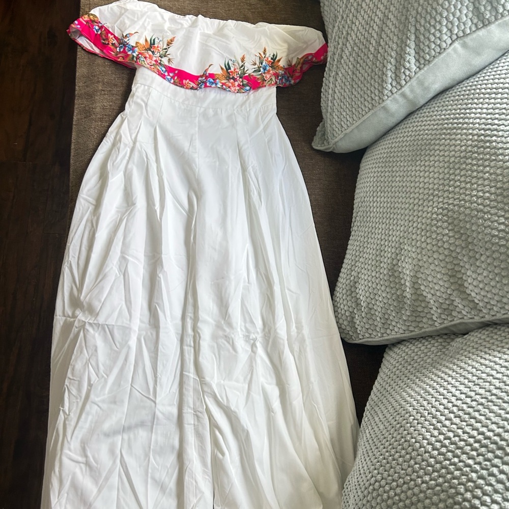 Elegant White casual jumpsuit
